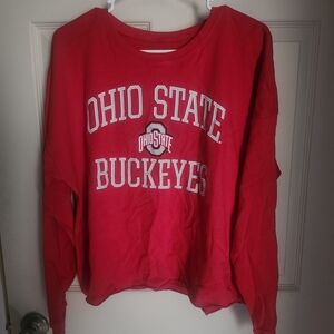 Champion Red Ohio State Buckeyes Women's Sweatshirt